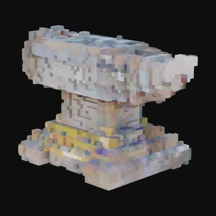 3D model for A highly detailed medieval style blacksmith's anvil