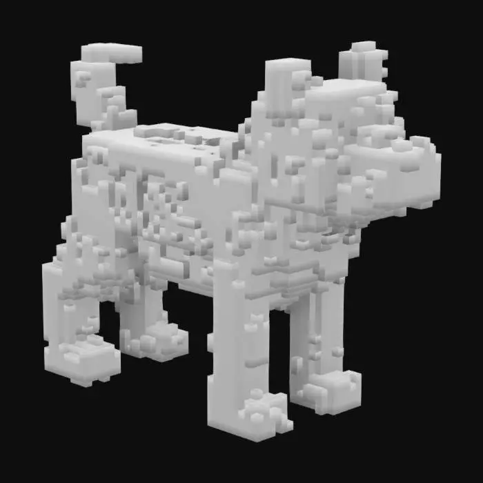 3D model for a highly detailed realistic 3d model of a pitbull dog