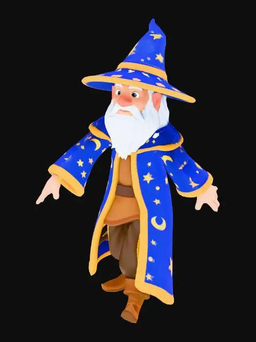 3D model for Wizard Pose