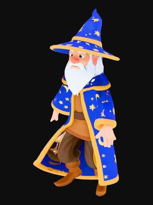3D model for Wizard Pose