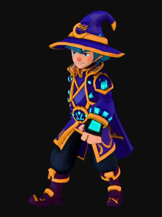 3D model for mago stlizzato 3d