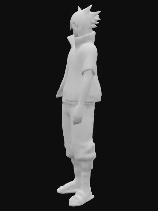 3D model for Original Character: Darko Uchiha.
with a Sharingan in his eyes.
Shadow Flame in his left hand.
His clothes: Black short jacket, Black pants, Grey t-shirt, dark blue gloves, ninja sandals dark blue and Black Hair.