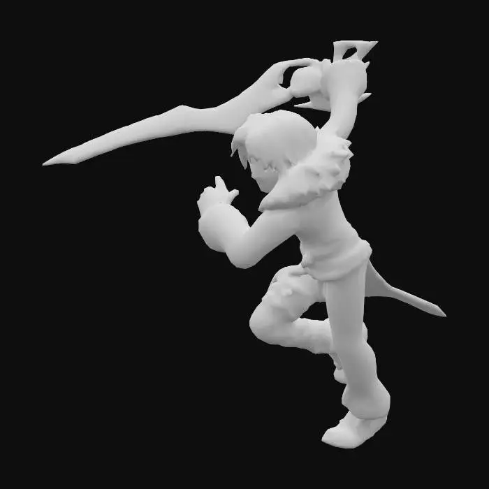 3D model for Squall Leonhart (FF8)