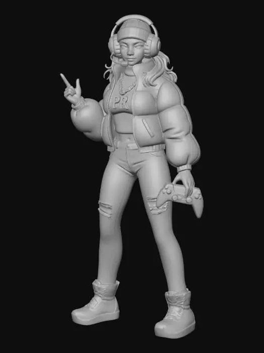 3D model for Gamer Girl Style