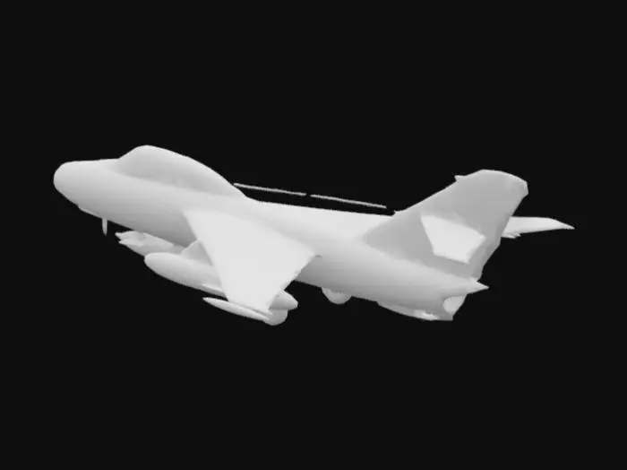 3D model for MiG-15 in Flight
