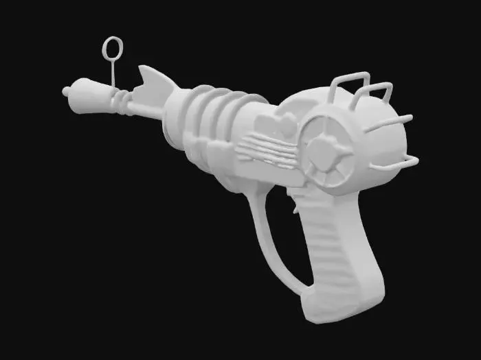 3D model for Retro Futuristic Ray Gun