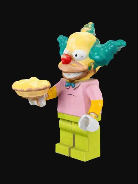 3D model for Lego Clown with Pie