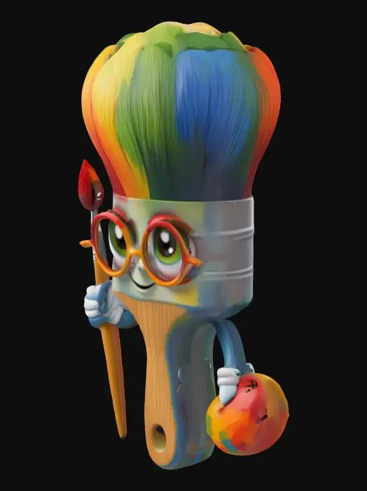 3D model for Artful Brushbot