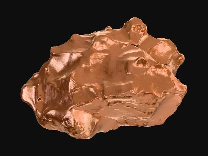 3D model for raw copper-ore
