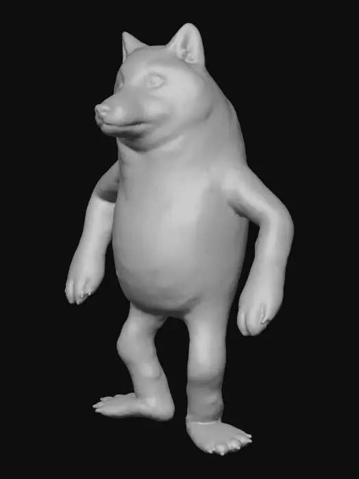 3D model for Standing Doge