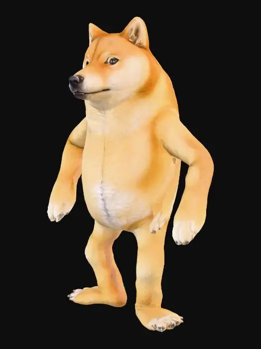 3D model for Standing Doge