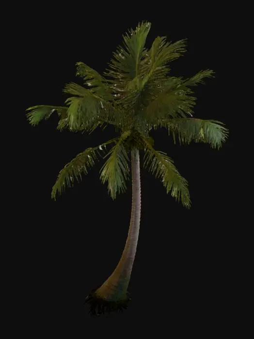 3D model for palm-tree-night-cut.jpg.png