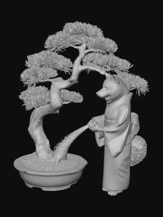 3D model for Shiba Garden Keeper