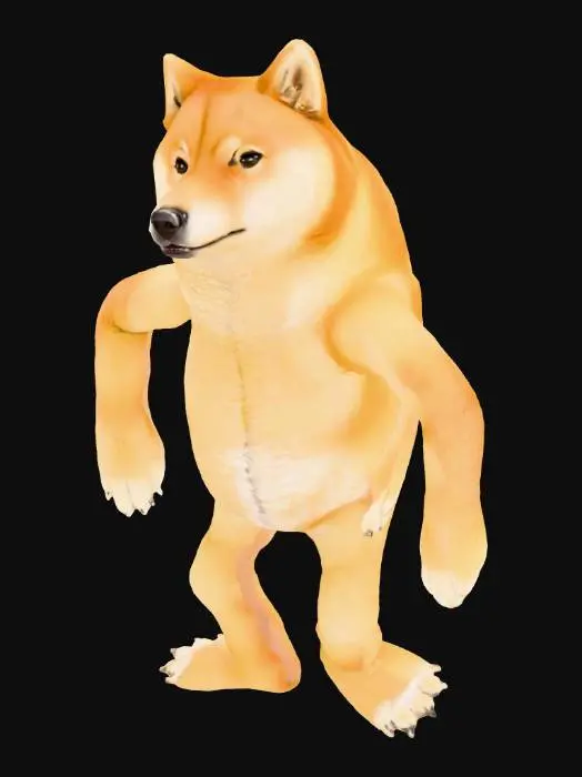 3D model for Standing Doge