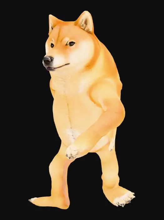 3D model for Standing Doge