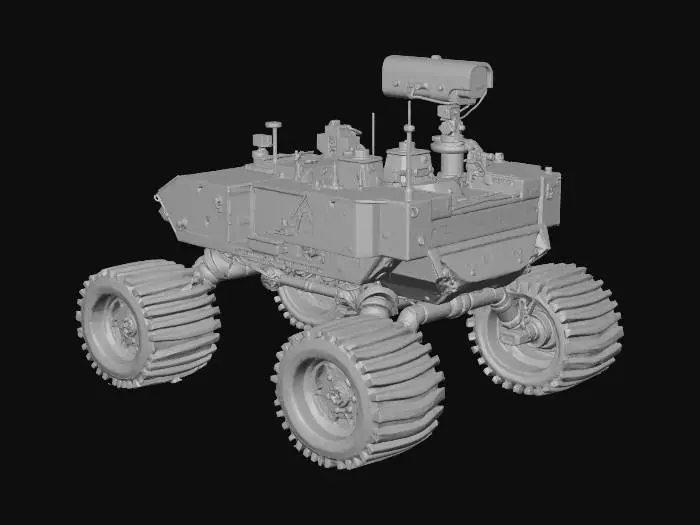 3D model for Create a rover that is powered by solar panels and designed to roam the rocky and rigid surfaces of Mars refer Nasa's creations