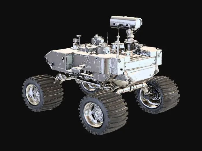 3D model for Create a rover that is powered by solar panels and designed to roam the rocky and rigid surfaces of Mars refer Nasa's creations