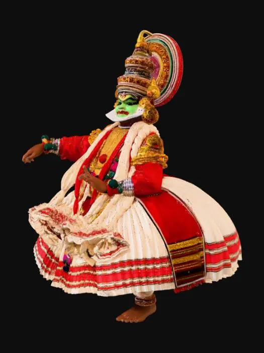 3D model for Kathakali Dancer in Full Regalia