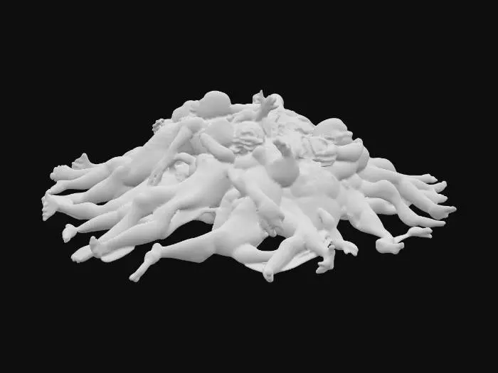 3D model for big pile of bodies