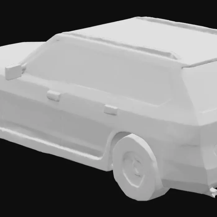 3D model for Blue Digital Car Model