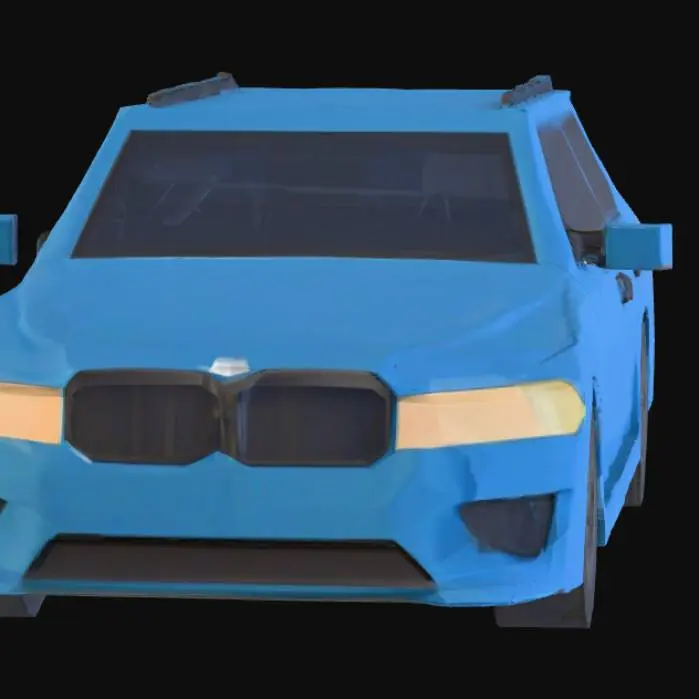 3D model for Blue Digital Car Model