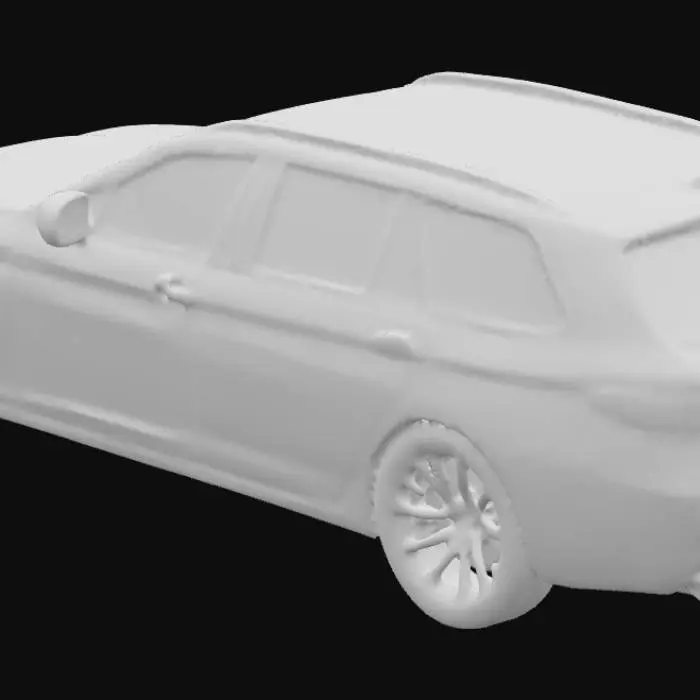 3D model for Blue BMW Touring
