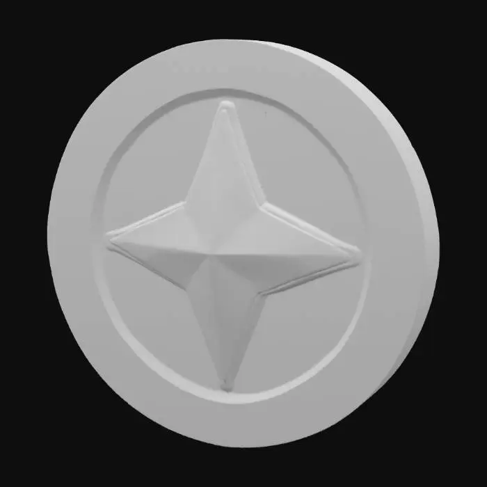 3D model for Colorful Starcoin Icon