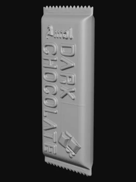 3D model for Amul Dark Chocolate Bar