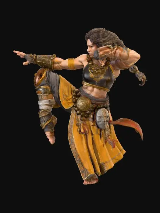 3D model for Warrior Stance