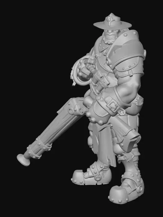 3D model for Steam-Punk Warrior