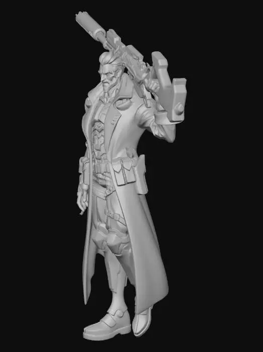 3D model for Cybernetic Bounty Hunter