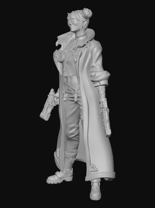 3D model for Cyberpunk Rebel
