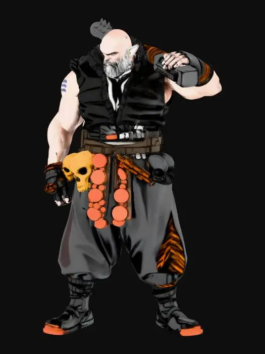 3D model for Warrior of Shadows