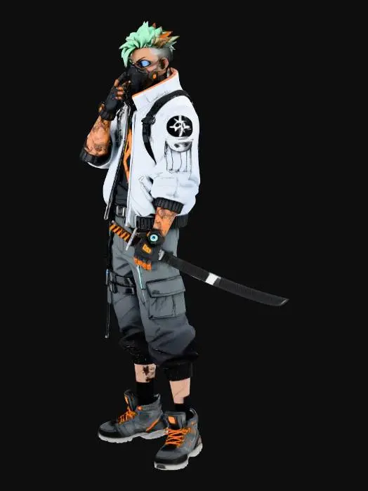 3D model for Cyber Ninja Warrior