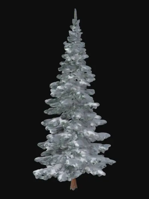 3D model for Snow pine tree