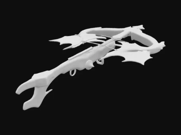 3D model for A crossbow with bat's wings