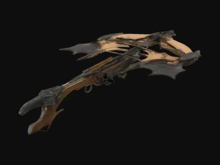 3D model for A crossbow with bat's wings