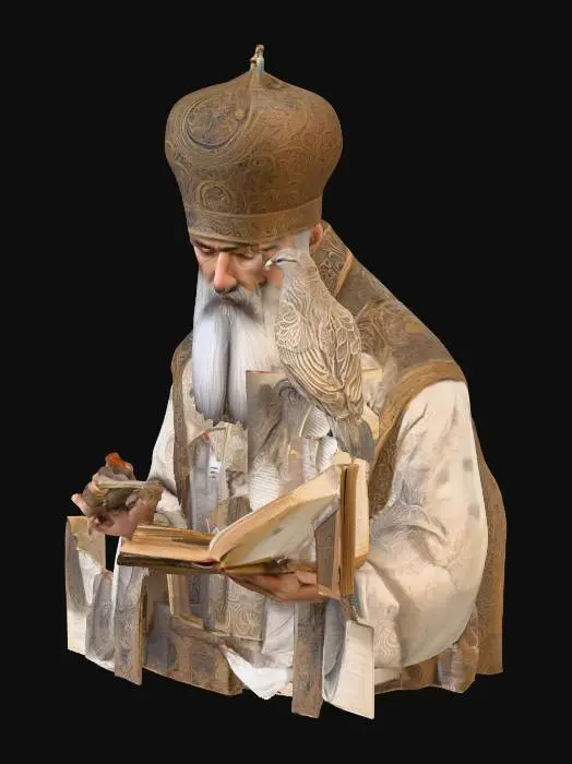 3D model for The Divine Reader