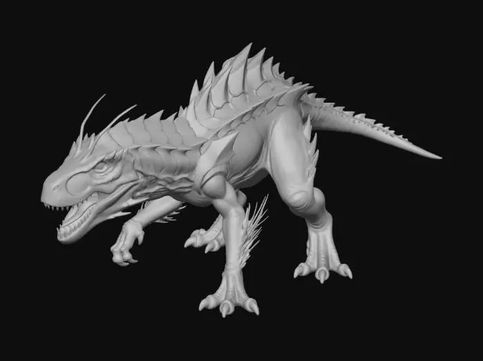 3D model for Spiky Dinosaur Majesty