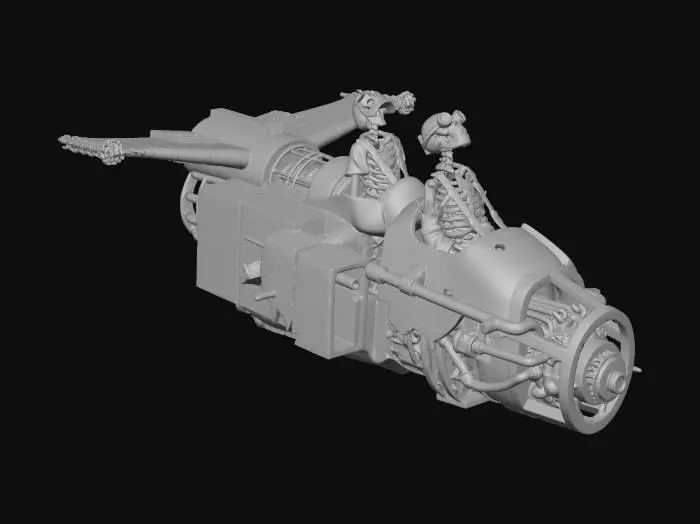 3D model for Skeleton Pilots in a Rusty Plane
