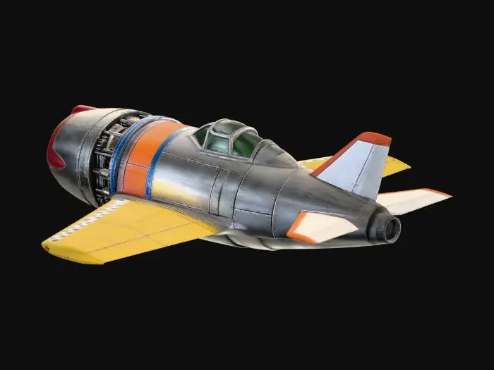 3D model for Trigie Interceptor Jet