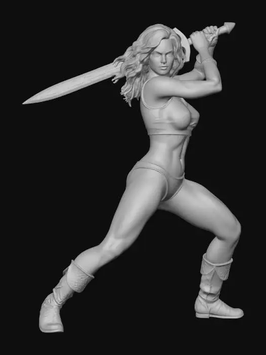 3D model for Warrior Stance