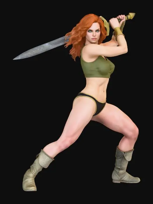 3D model for Warrior Stance