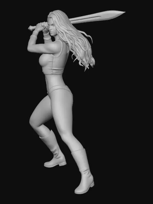 3D model for Warrior Stance