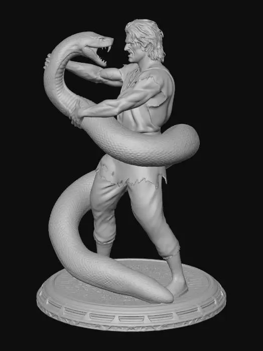 3D model for Struggle with the Serpent