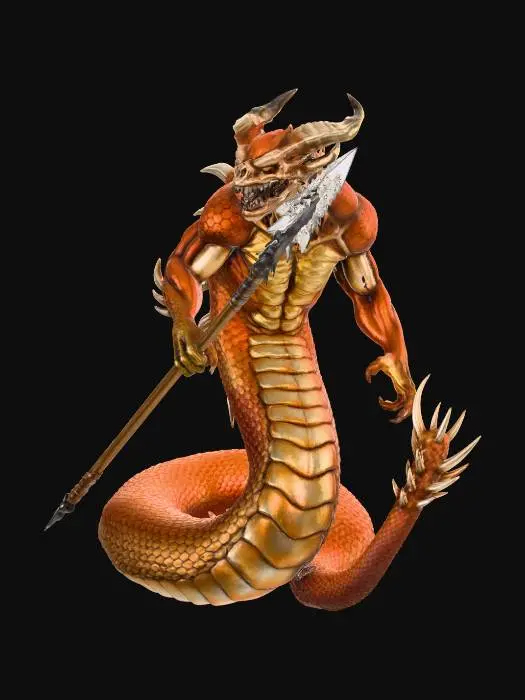 3D model for Infernal Serpent Warrior