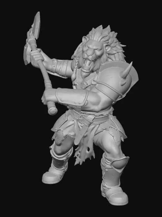3D model for Lion Warrior