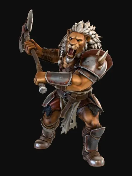 3D model for Lion Warrior