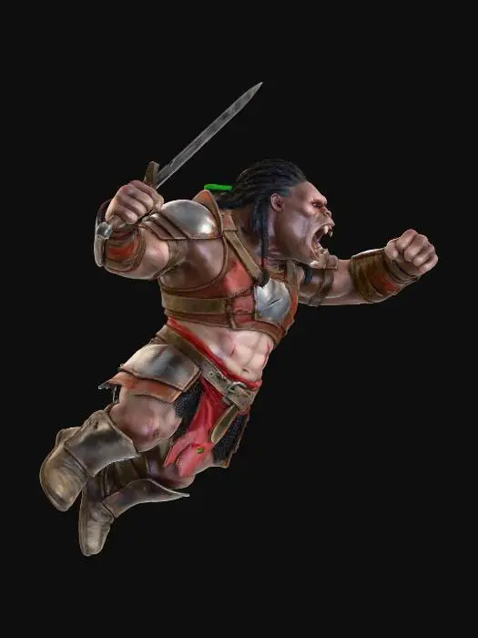 3D model for Orc Warrior Charge