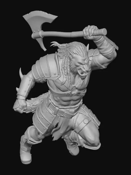 3D model for Orc Warrior Charge